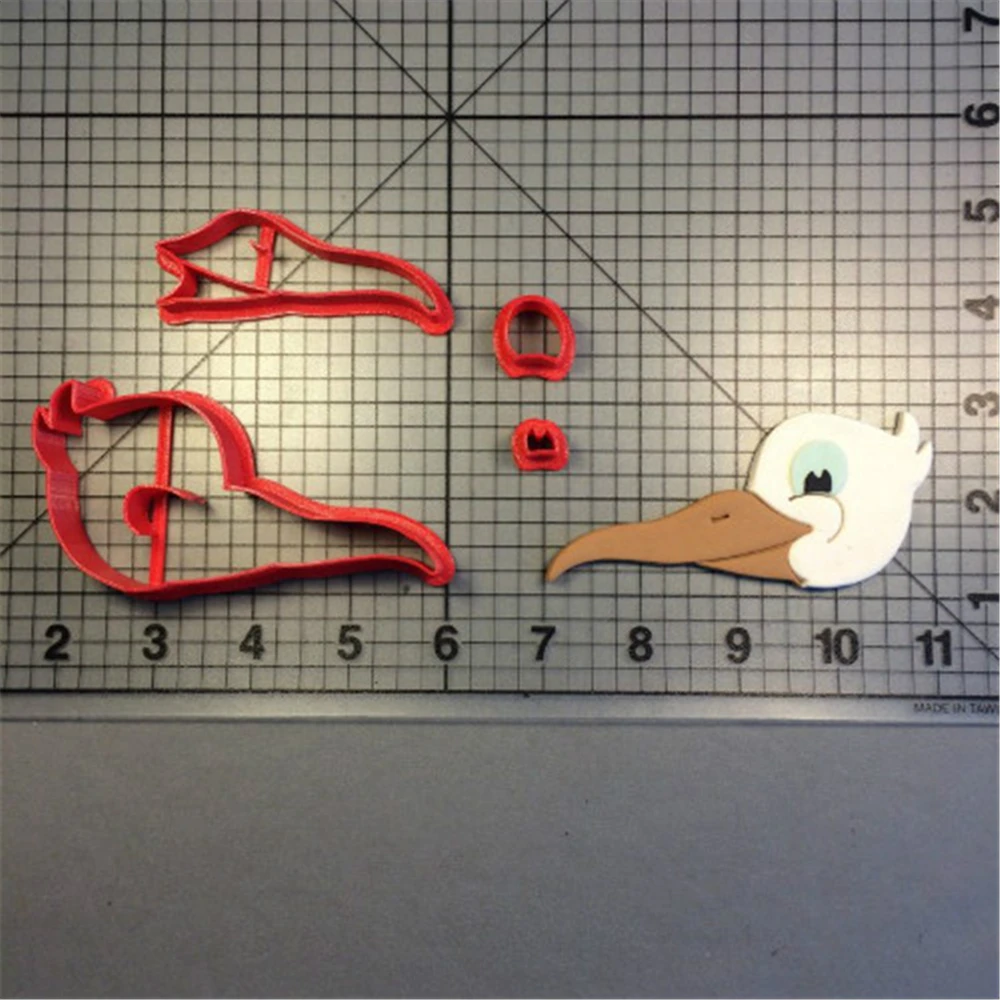 

Flying Animal Stork Design Cookie Cutter Set Custom Made 3D Printed Fondant Cupcake Top Cutter Cake Decoration Tools Cookie Mold
