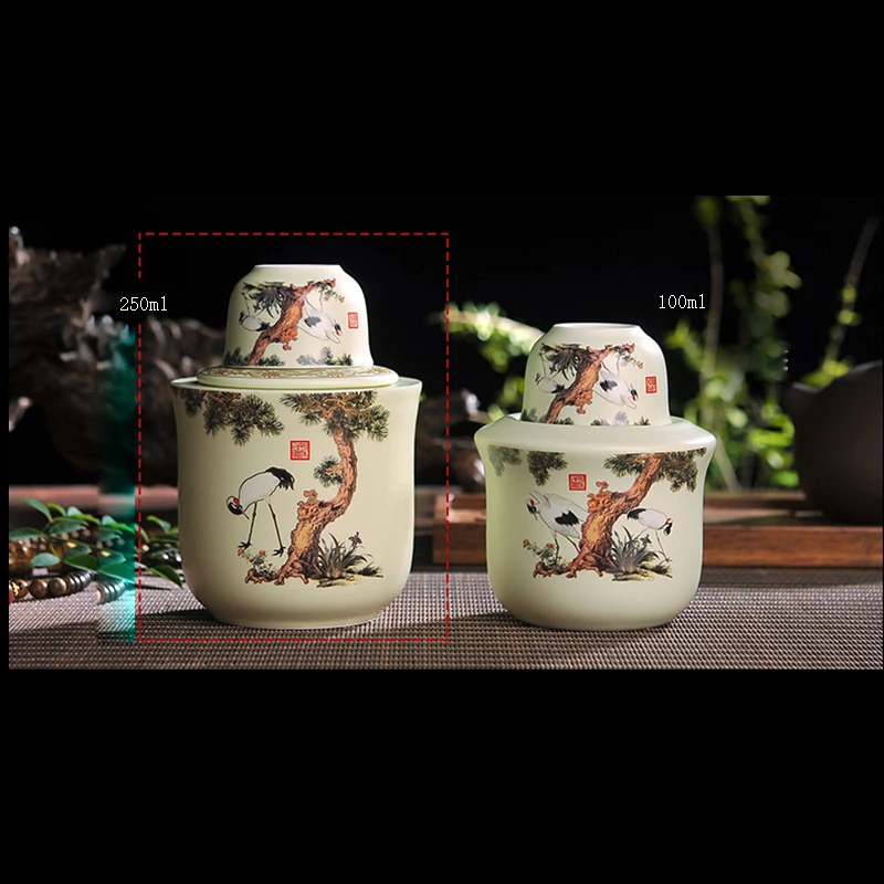 Jingdezhen ручная роспись винтажный узор керамическая посуда для вина набор чаши для Саке фляга теплый ликер база сосуд для напитков подарки на день рождения
