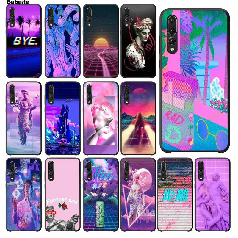 Чехол для мобильного телефона Babaite Vaporwave черный чехол Huawei P10 plus 20 pro P20 lite mate9 10 honor View