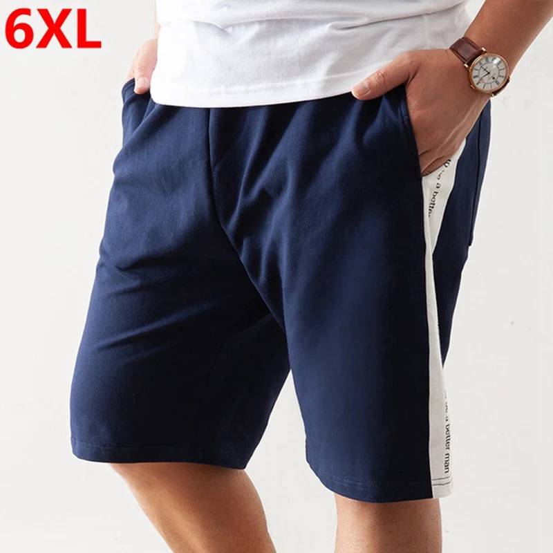 

Large size shorts plus size beach sports shorts 6XL 7XL youth Elastic waist cotton men's shorts