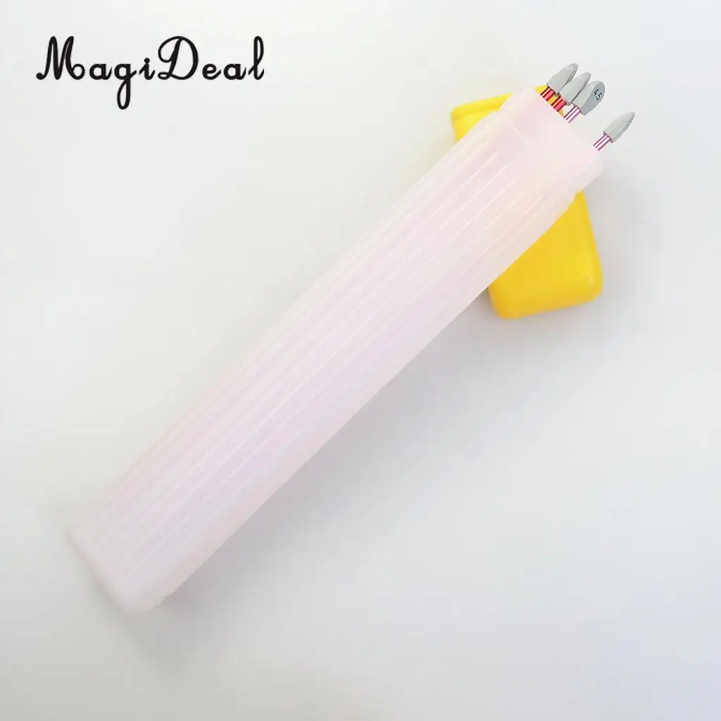 41x6cm Plastic Clear Knitting Needle Crochet Hook Tube Case Holder Storage Case 