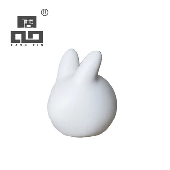 

TANGPIN white ceramic tea pets rabbit chinese kung fu tea accessories