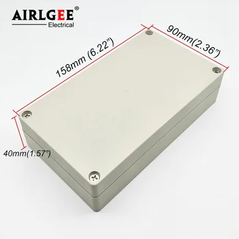 

158 x 90 x 40mm ABS Plastic Dustproof IP65 Sealed Electronic DIY Outdoor Wire Distribution Box Waterproof Junction Box Case