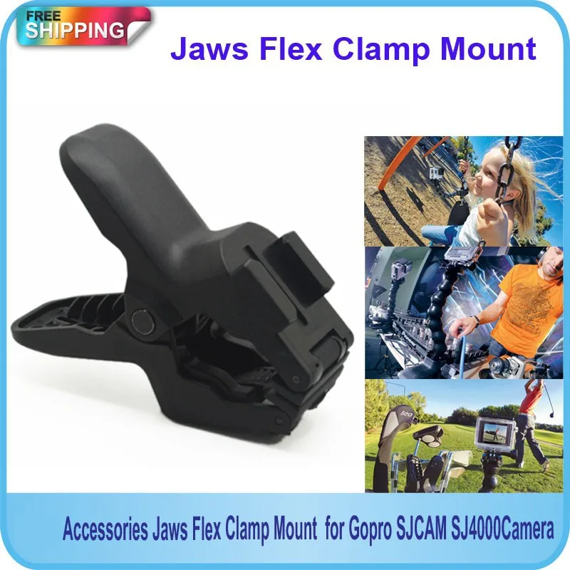 Аксессуары для челюстей Flex Clamp Mount для Gopro Hero4/3+/3/2/1, GITUP, SJCAM, SJ4000 SJ5000, Экшн-камера XiaoYi Камера