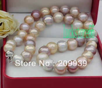 

huij 001207 NATURAL GORGEOUS!10-11MM MULTICOLOR PEARL NECKLACE