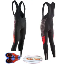 NW зимние теплые флисовые Pro Team Велоспорт длинные черные нагрудники велосипедные штаны 9D гелевые подушечки мужское трико теплый велосипед Ciclismo Perneras