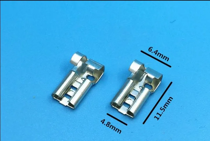 4,8 6,3 мм в Форме Баннеров женские зажимы проводки/обжимные холодноштампованные зажимы/Автомобильные Разъемы