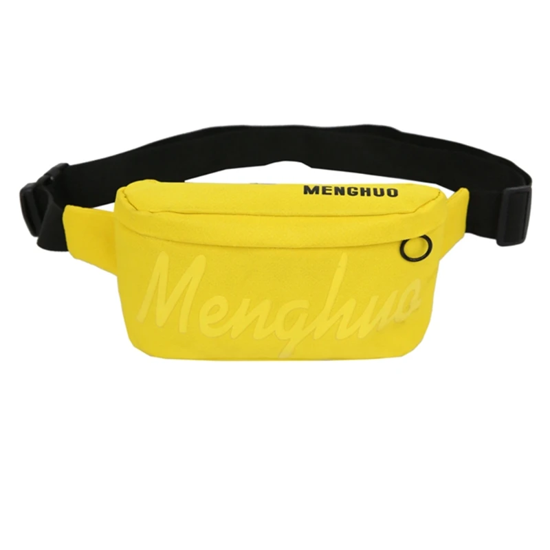 

Unisex Fashion Fanny Pack Oxford Waist Bag Belt Zipper Traveling Letter Print Pocket Pouch For Couple Lovers