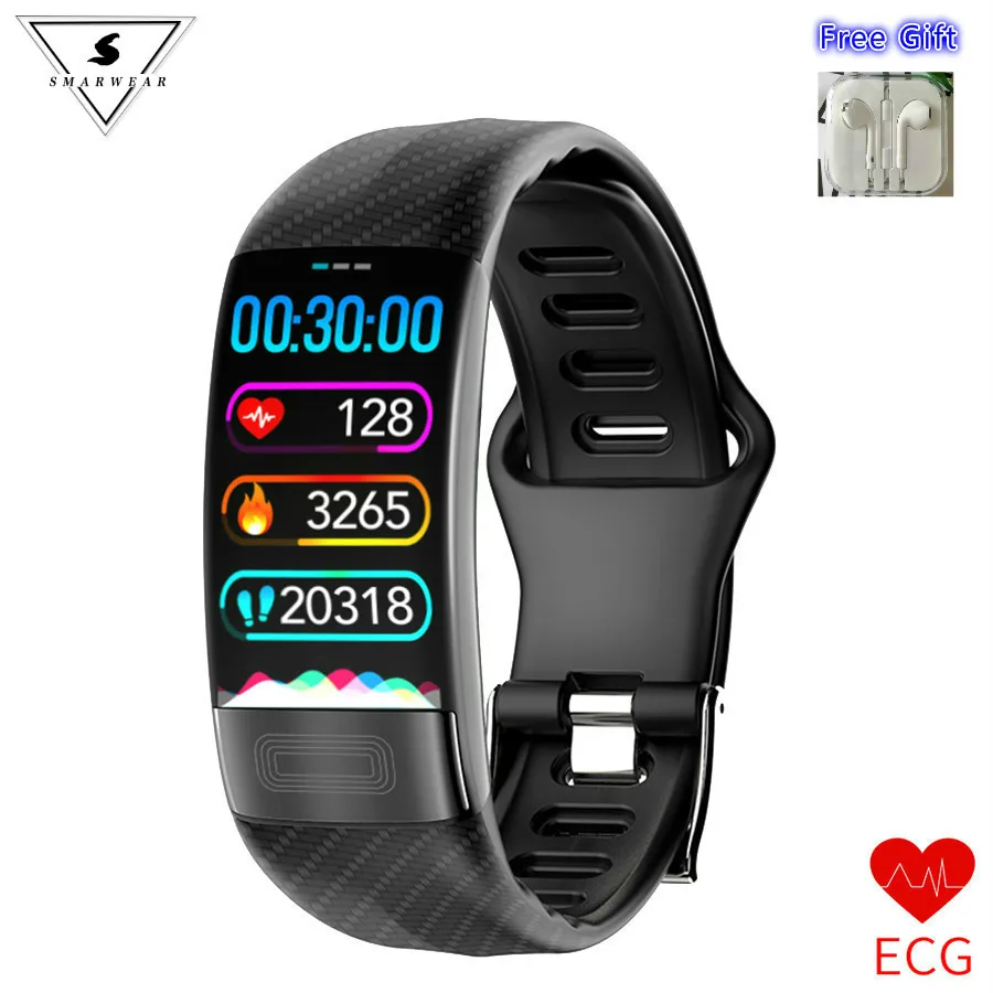 

P11 Blood Pressure Smart Wristband IP67 Heart Rate Monitor PPG ECG Smart Bracelet Activit Fitness Tracker Sports Smart Watches