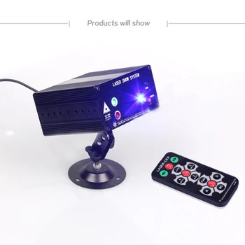

48 Pattern Projection Lamp LED Stage Lasers Lights Sound Activated Auto with Remote Control JDH99