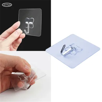 

Super suction cup hook strong transparent suction cup wall hanger kitchen 10PC