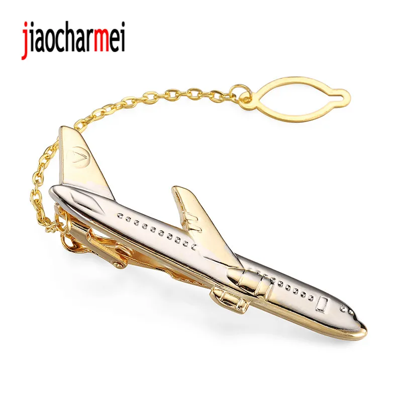 

Brand new fashion and creative aircraft tie clip for high-end men's shirt tie clips, international flight plane styling pins