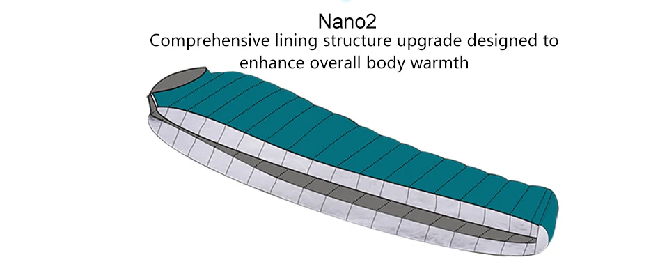 AEGISMAX Мини Новое обновление Nano нанол Открытый Отдых пеший Туризм ультра легкий подпушка спальный конверт для мам демисезонный 95% гусиный пух