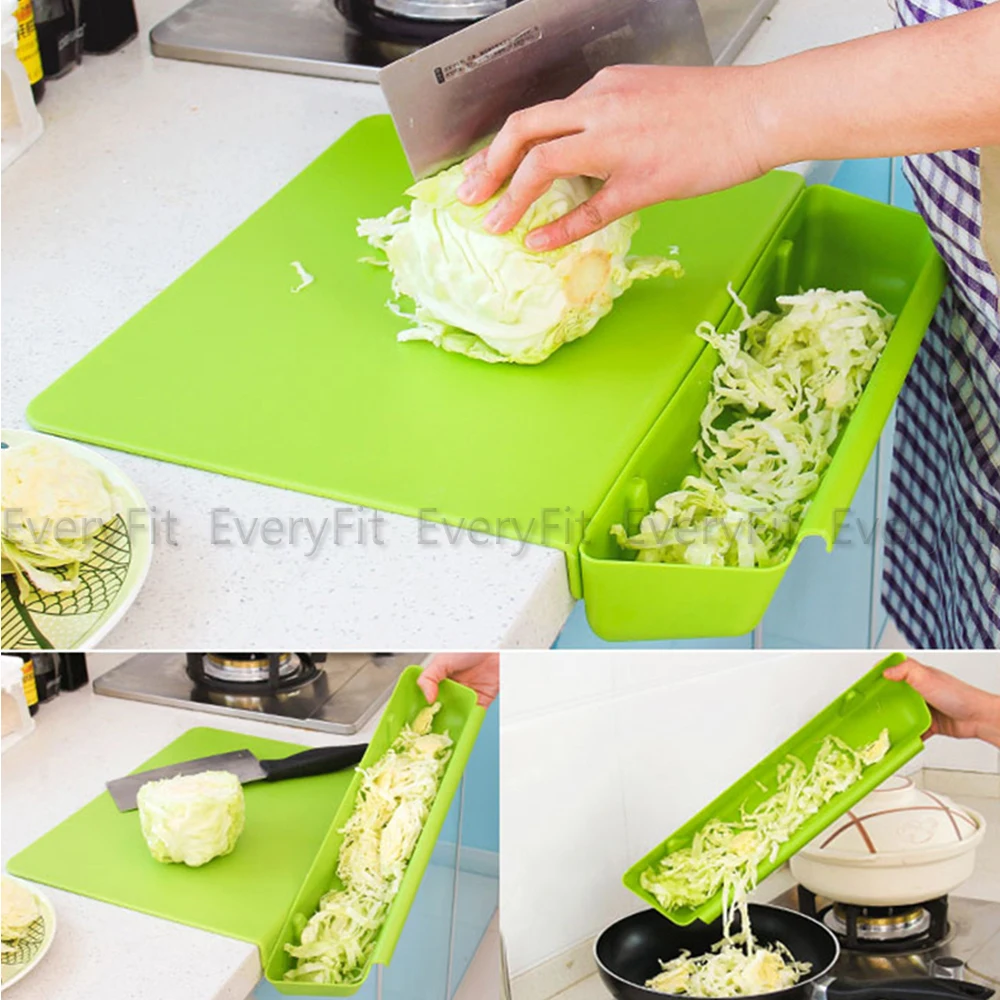 

Everyfit 2 in 1 Kitchen Foldable Chopping Board Creative Non slip Folding Cutting Board Non-slip Mat Cooking Mat