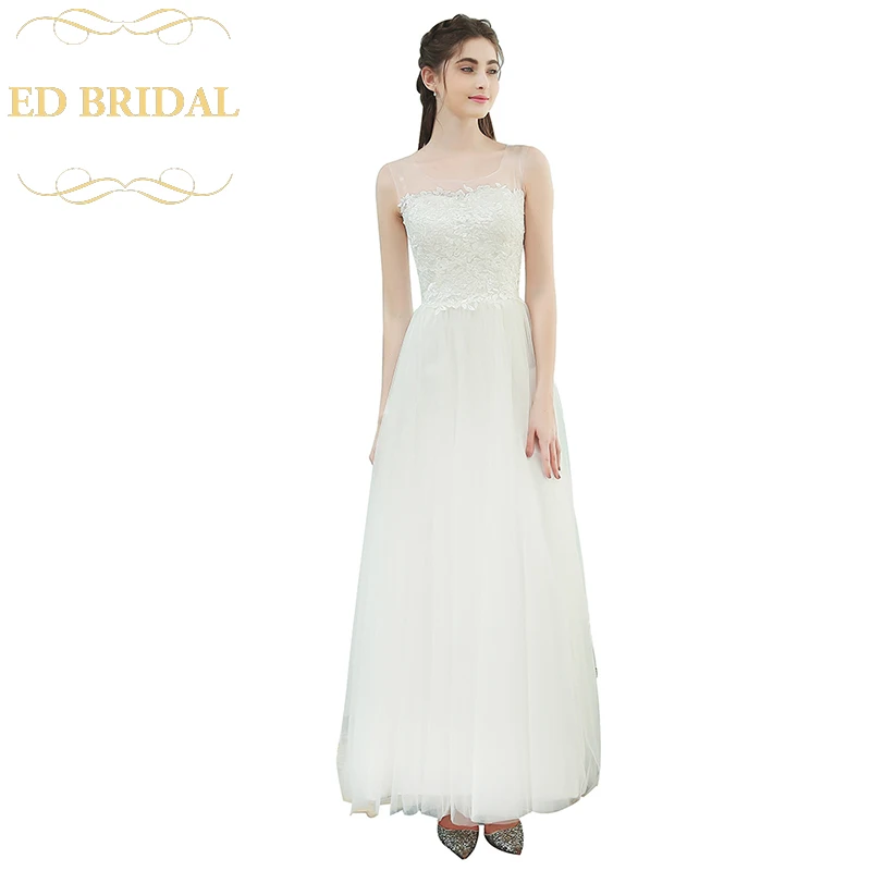 Simple Travel Wedding Dress The Bride Married White Lace Liques Simple Travel Wedding Dress The Bride Married White Lace Liques Sleeveless Tulle Lithe Long Party Gown In Dresses From Weddings Events