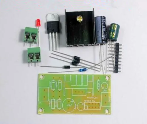 

Free Shipping!!! L7805 7812 7824 Three-Ended Regulator Module Regulator Kit 5V 12V 24V Regulated Power Supply