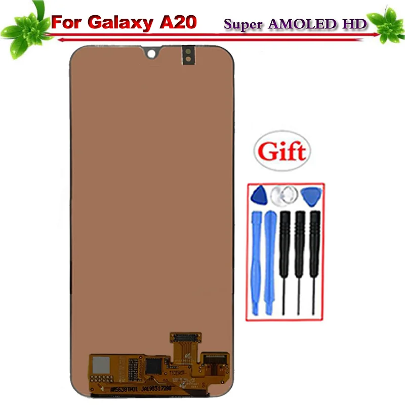 

for Samsung Galaxy A20 LCD Display Super Amoled Touch Screen Digitizer Assembly for Galaxy A20 A205/DS A205F A205FD A205A lcd