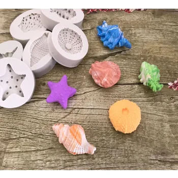 

DIY Sea Shell Conch Cake Silicone Molds Fondant Cake Decorating Tools Gumpaste Chocolate Candy Soap Clay Moulds