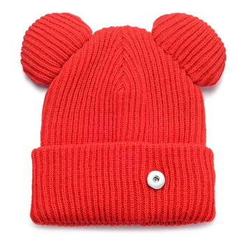 

10pcs/lot 3 Colors Winter Snap Jewelry knitted hat Fits 18mm GingerSnaps Jewelry NN-699*10