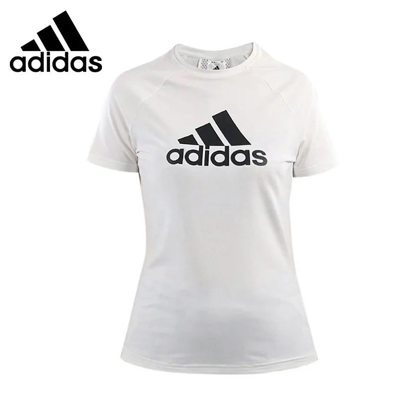 Новое поступление, оригинальные женские футболки с логотипом Адидас D2M, спортивная одежда с коротким рукавом