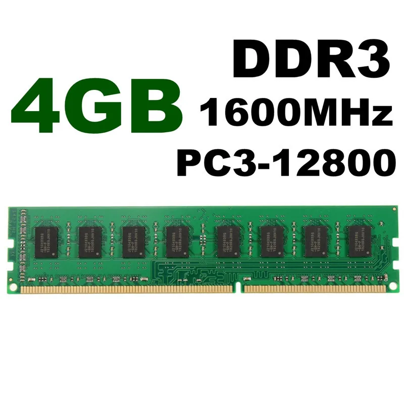 

New Arrival 4GB DDR3 Memory RAM PC3-12800 1600MHz in Memory Compatible PC Computer Desktop for AMD CPU GPU APU