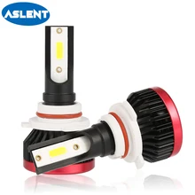 Buy Aslent P6 Mini HB3 HB4 9005 9006 H7 led H4 H11 H9 H1 H3 LED Headlight Bulbs 100W 20000lm 6500K COB lamp Auto Light Accessories Free Shipping