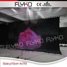 Светодиодная диджейская световая занавеска Гибкая светодиодная занавеска для сценических фонов