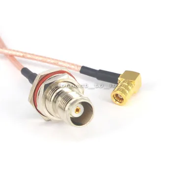

10 Pieces Extension Cable Cord TNC Female Bulkhead O-ring to SMB Female Right Angle Connector RF Coax Adapter