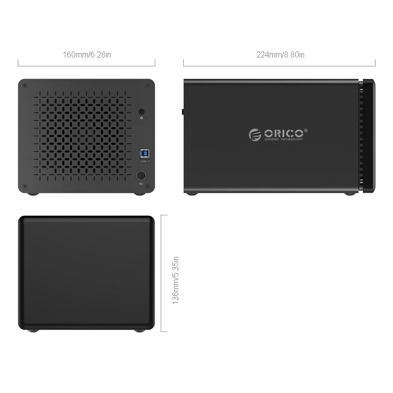ORICO Tool Free USB3.0 to SATA 5 Bay USB 3 0 Гбит/с док станция для жесткого диска с 12 В 6.5A адаптером