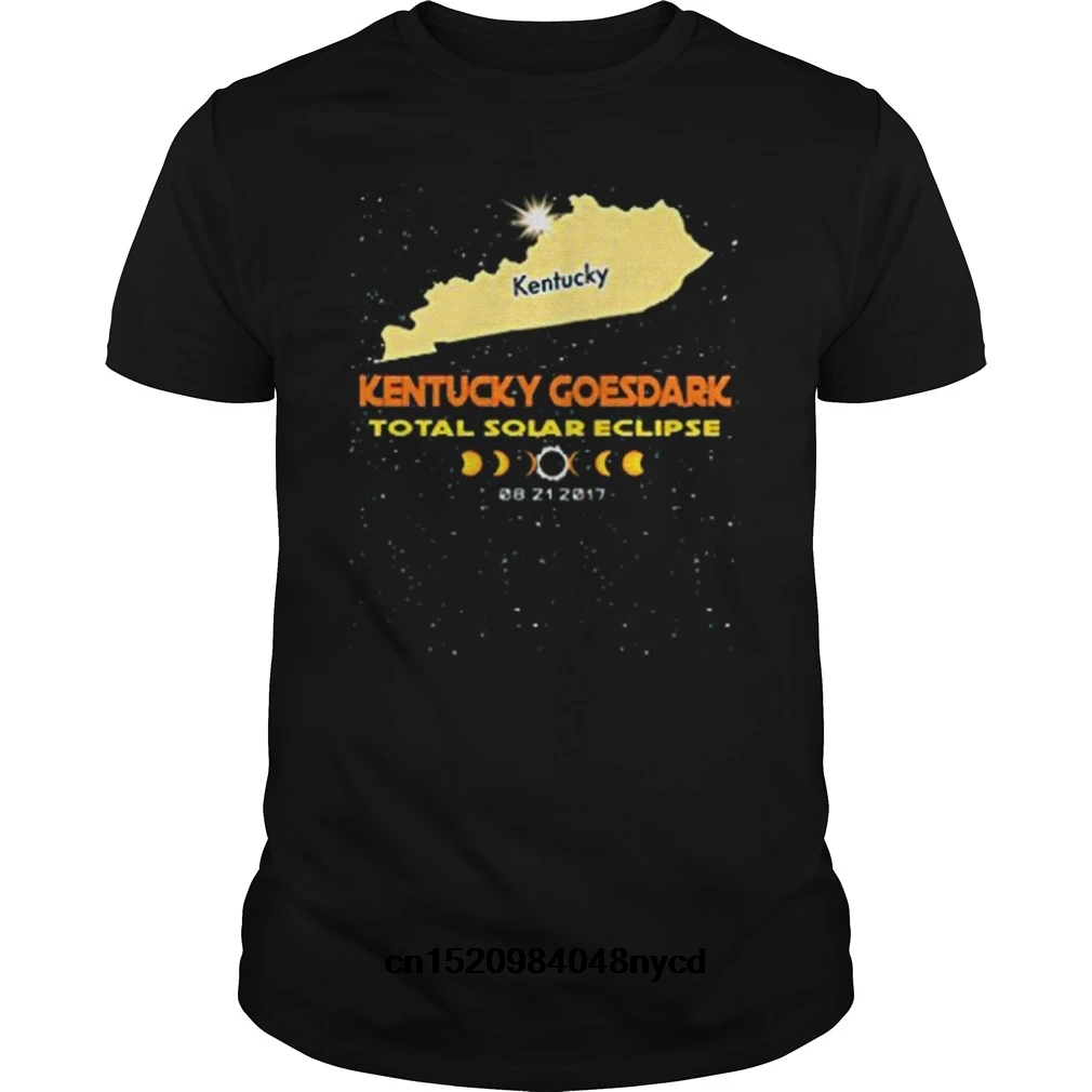 2019 Забавные футболки Kentucky идет Темный Солнечный Затмение 2017 футболка 2018 модная