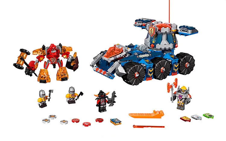 

Nouveau dans la Boite 10520 Nexus Chevaliers General Siege de Magmar Machine de Doom Voiture Blocs Briques Jouet Poupee pour