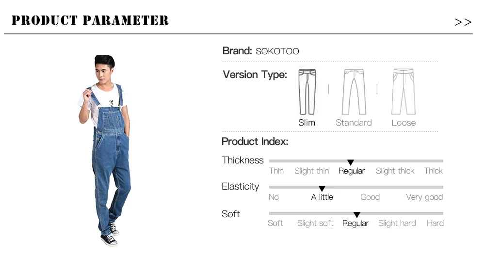 Sokotoo мужские джинсовые комбинезоны размера плюс, мужские повседневные Комбинезоны большого размера, Модные свободные синие джинсовые брюки карго