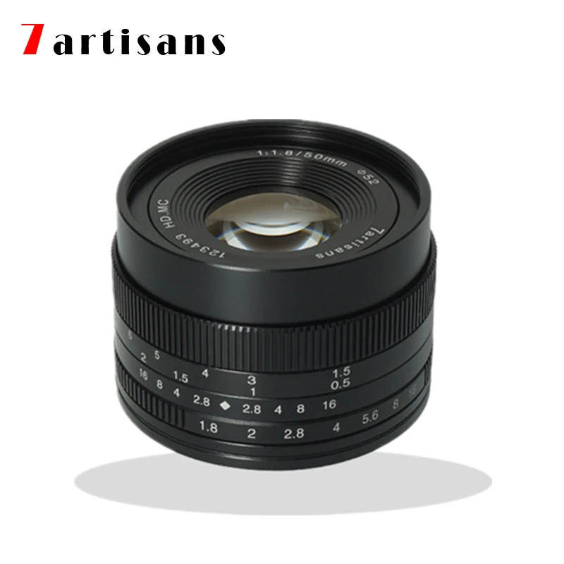 Объектив для портретной съемки с большой апертурой 7artisans 50 мм f1.8 ручная