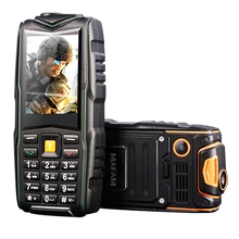 MAFAM F8 IP67 водонепроницаемый 8800 мАч dual sim противоударный call recorder факел длительным временем ожидания FM power bank зарядное устройство прочный телефон P128
