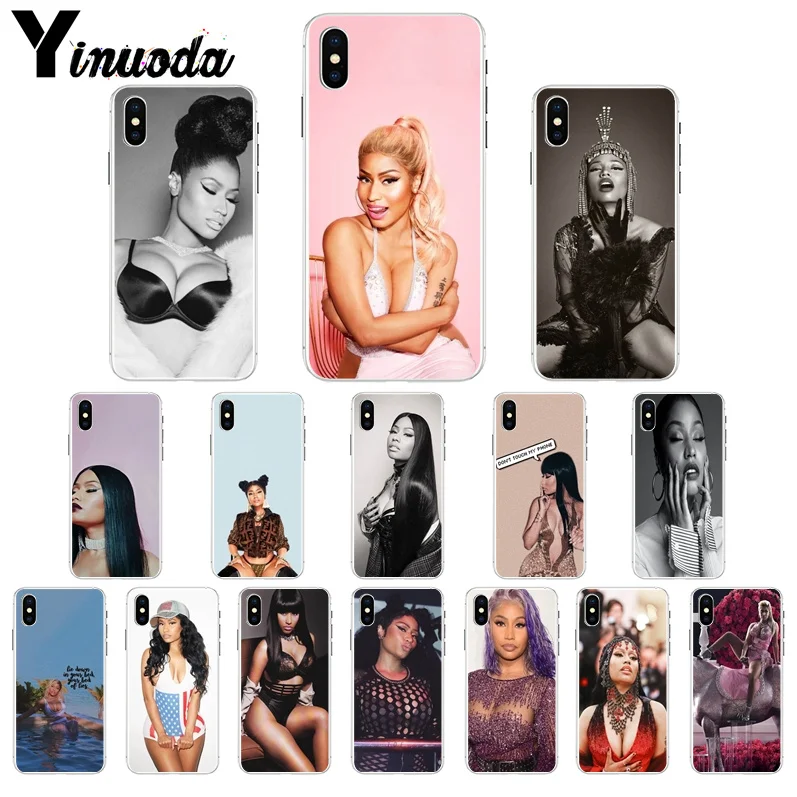 

Yinuoda Queen Nicki Minaj Painted Soft Silicone TPU Phone Cover for iPhone 7 7plus 5 5Sx 6 8 8Plus X XS MAX XR