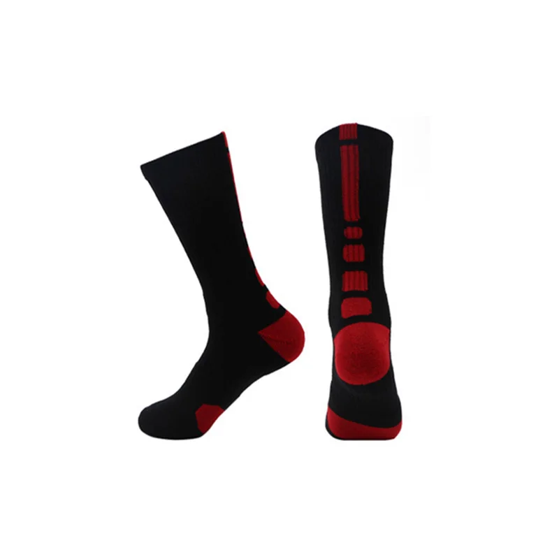 Black and red 1 пара, высококачественные профессиональные брендовые велосипедные спортивные носки, дышащие впитывающие носки для велосипедистов - Цвет: Black and red