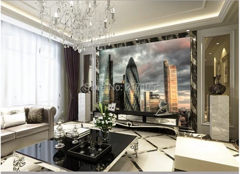 

Custom photo wallpaper Papel de parede Swiss Reinsurance headquarters building for the living room bedroom wall vinyl wallpaper