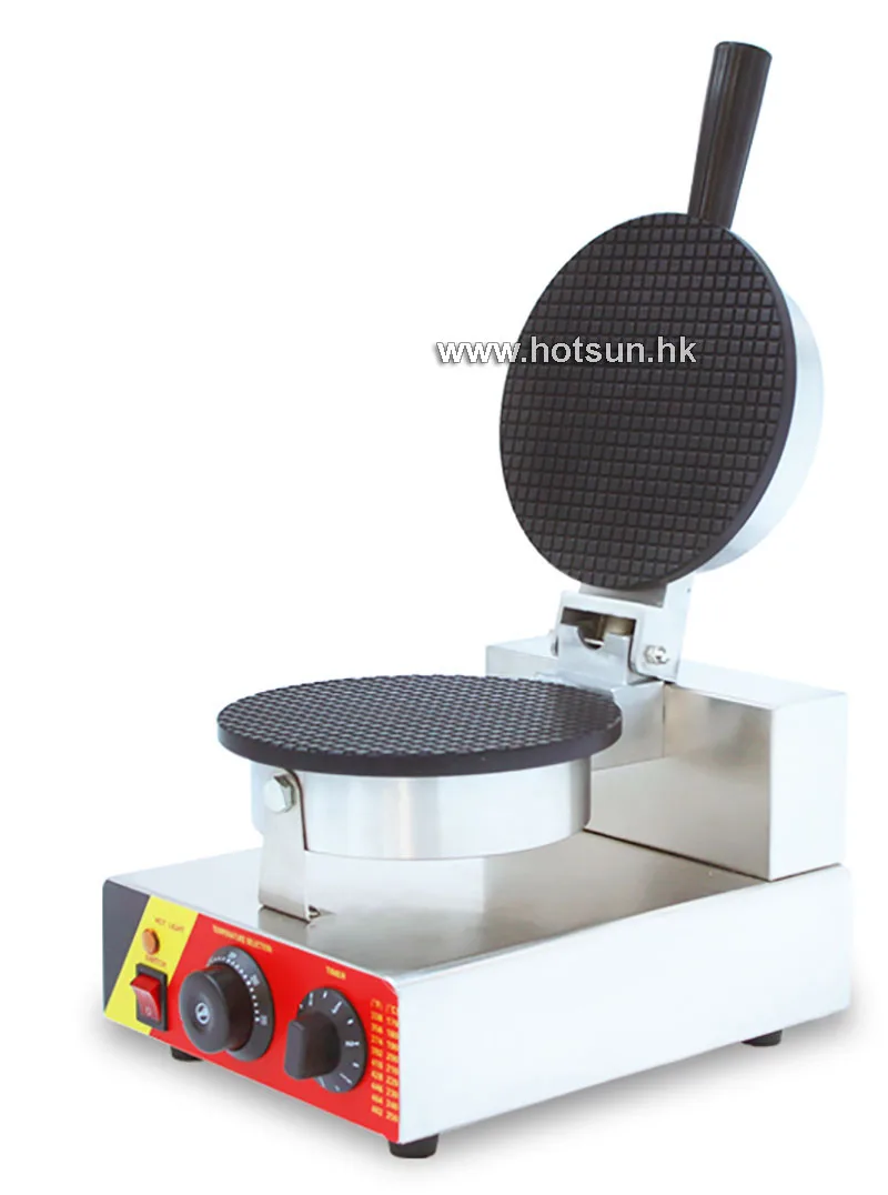 

Commercial Non-stick 110V 220V Electric Ice Cream Waffle Cone Maker Iron Machine