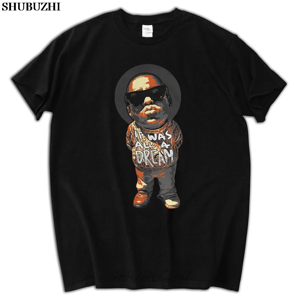 

streetwear summer t shirt men brand tops lil biggie smalls it was all a dream sbz5170