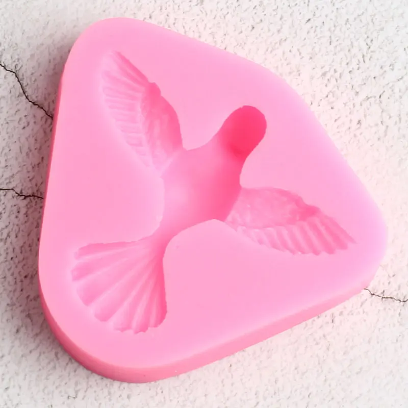 3D Птицы силиконовая заливочная форма для кондитерских изделий шоколадная мастика формы для помадки торта инструменты для украшения печенья выпечки конфеты глины формы