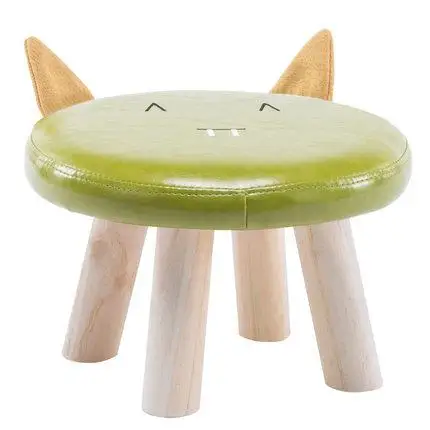Детский табурет детский диван стул милый животное устойчивый деревянный стул домашний стул мультфильм малая скамья - Цвет: style 9