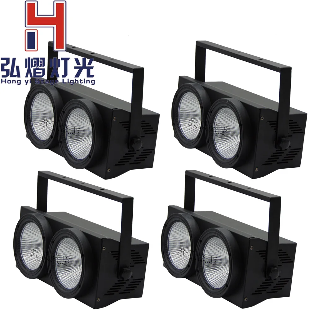 

4pcs/LOT COB LED PAR 2X100W Light RGBW DMX 512 Control Led COB Dj Par Club Disco Stage Wash Lighting