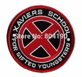 

4" X-MEN Xavier's School For Gifted Youngsters Red Black Uniform Animate Movie Embroidered LOGO Iron On Patch Goth Punk Rock