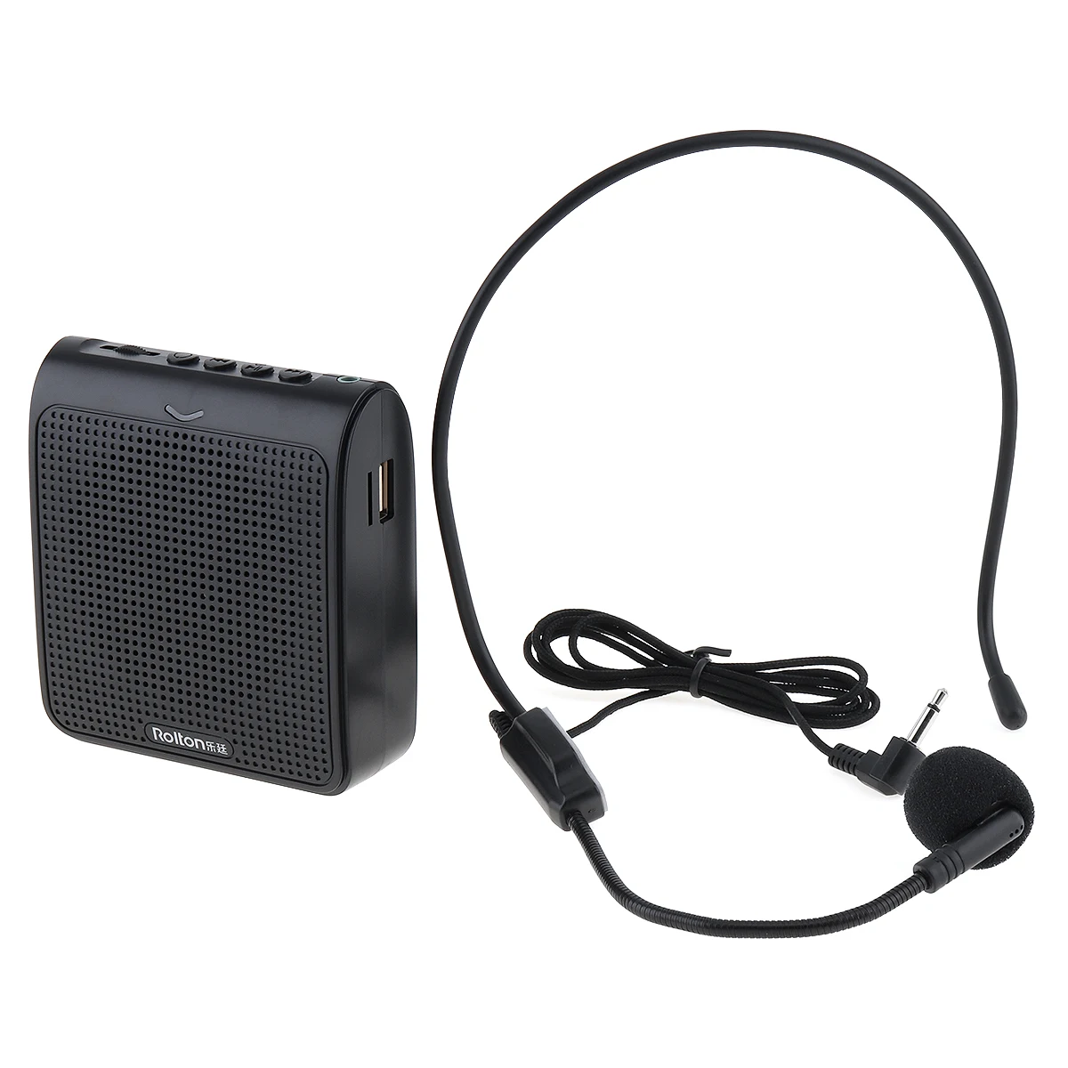 Rolton Portable Mini Audio Speaker Megaphone Voice Amplifier Loud Cable Head Microphone with Waist Band Clip|Микрофоны| |