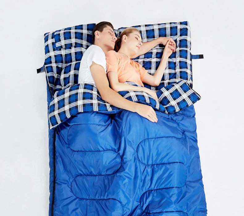 Hewolf ao ar Bolsa de Dormir Emenda em Dois Livre Adulto Temporada Acampamento Hotel Septo Viajar Uso Pode Separado Único Bolsa 3 8 Cheap Sacos de dormir