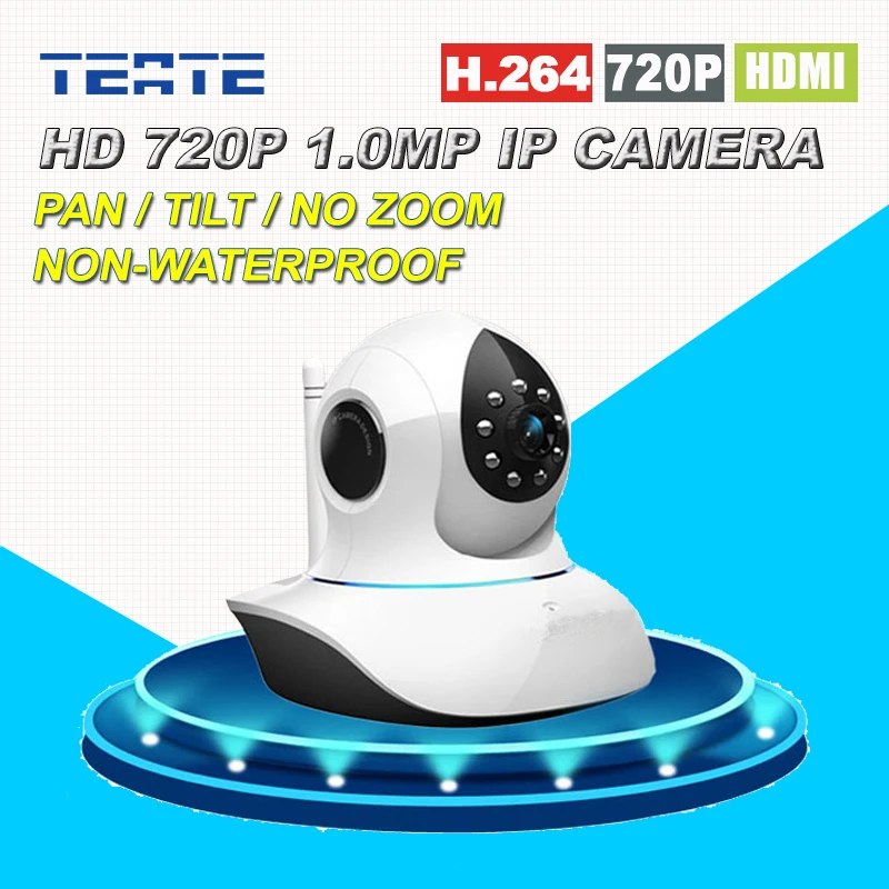 Home Protection HD 720P 1.0MP MegaPixel Wireless Wifi IP Camera with Pan/Tilt SD Card Slot IR Cut for Security Surveillance wireless ip camera hd 720p megapixel wifi camera home security cameras support tf sd card indoor two audio pan tilt p2p ip cam