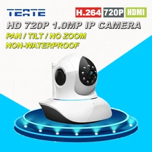 Главная Защита HD 720 P 1.0MP Мегапиксельная Беспроводная Wi-Fi Ip-камера с Пан/Tilt Слот Для Карты SD Ик-для Видеонаблюдения