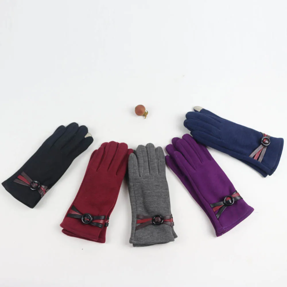 Guantes invierno mujer, женские теплые перчатки, мягкие, на запястье, толстые, варежки, полный палец, новинка, перчатки для экрана, удобные, mitaines femme