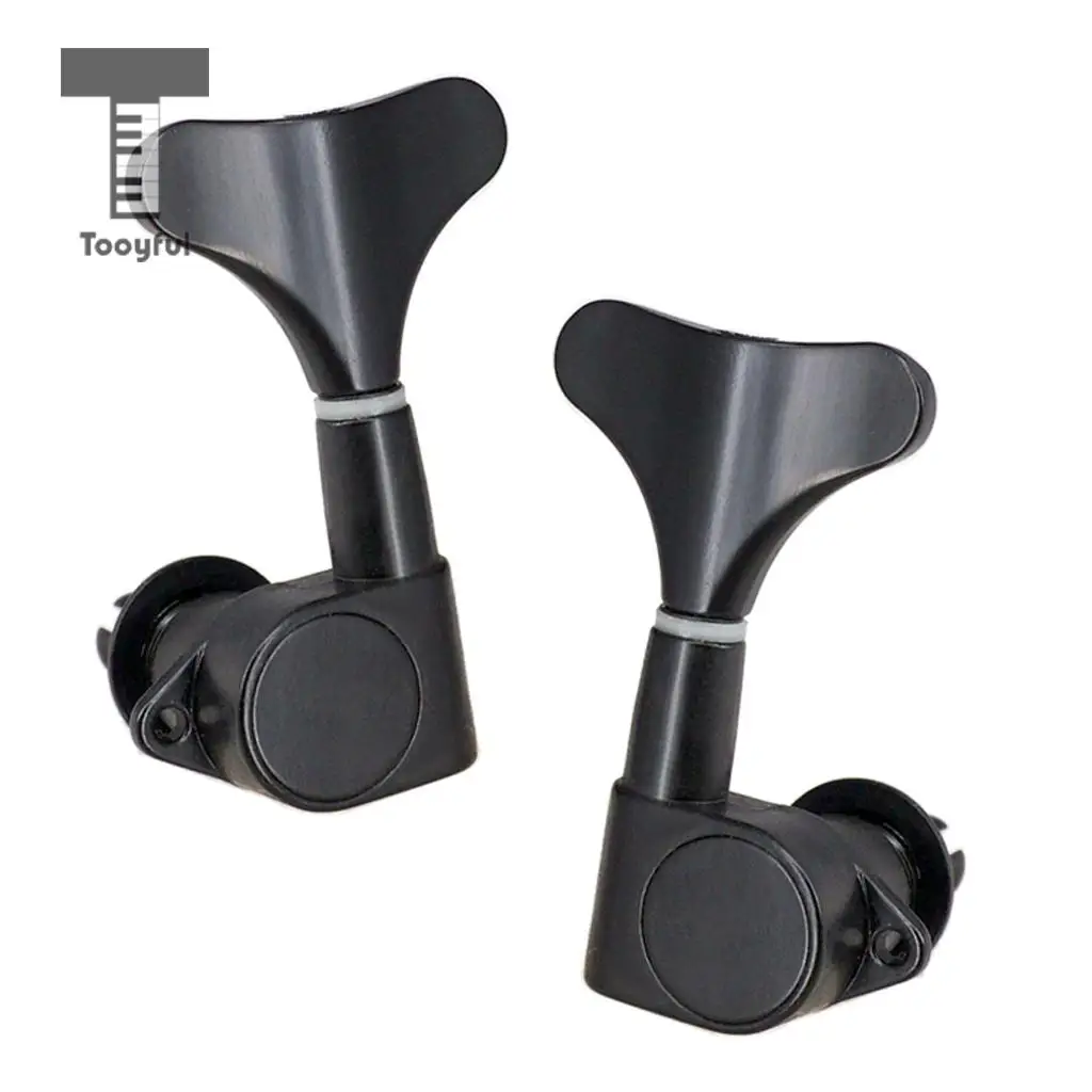 Tooyful Electric Bass String Tuning Peg Tuner Sealed Fish Tail Button for 4/5/6 String Bass