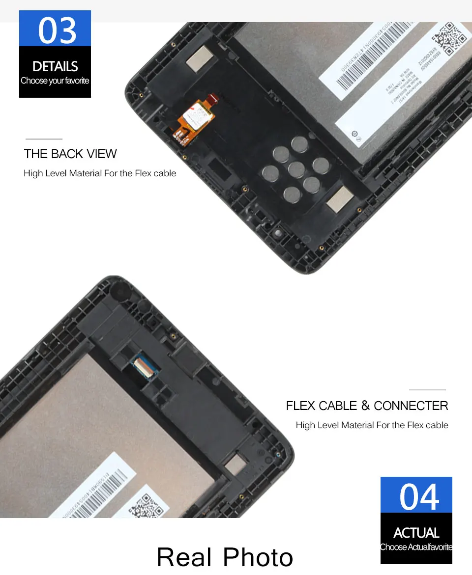 Srjtek " для lenovo IdeaTab A8-50 A5500 A5500F A5500-H A5500-HV сенсорный экран дигитайзер ЖК-экран дисплей Матрица сборка Рамка